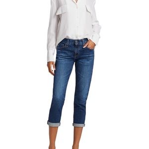 AG Mid-Rise Ex-Boyfriend Slim Fit Jeans - 26